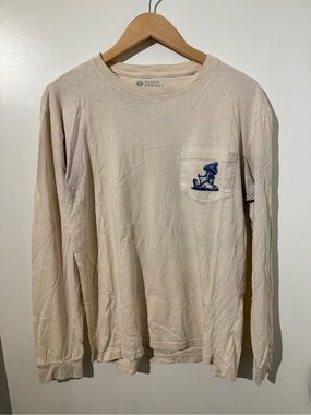 Parks Project Long Sleeve Pocket Tee — “Adventure Responsibly” — Cream